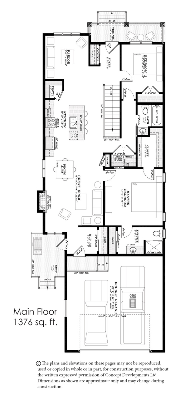 The Sapphire II 1376 sq. ft. Concept Homes Custom Home